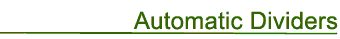 automatic dividers